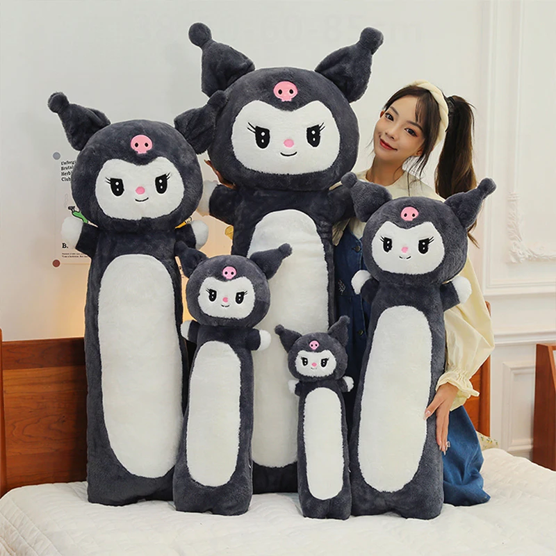 Sanrio Kawaii длинная плюшевая подушка Kuromi, большая спальная мягкая кукла для детей, подарок на день рождения, Рождество, милая мягкая игрушка для девочек 
Sanrio Kawaii длинная плюшевая подушка Kuromi, большая спальная мягкая кукла для детей, подарок на день рождения, Рождество, милая мягкая игрушка для девочек