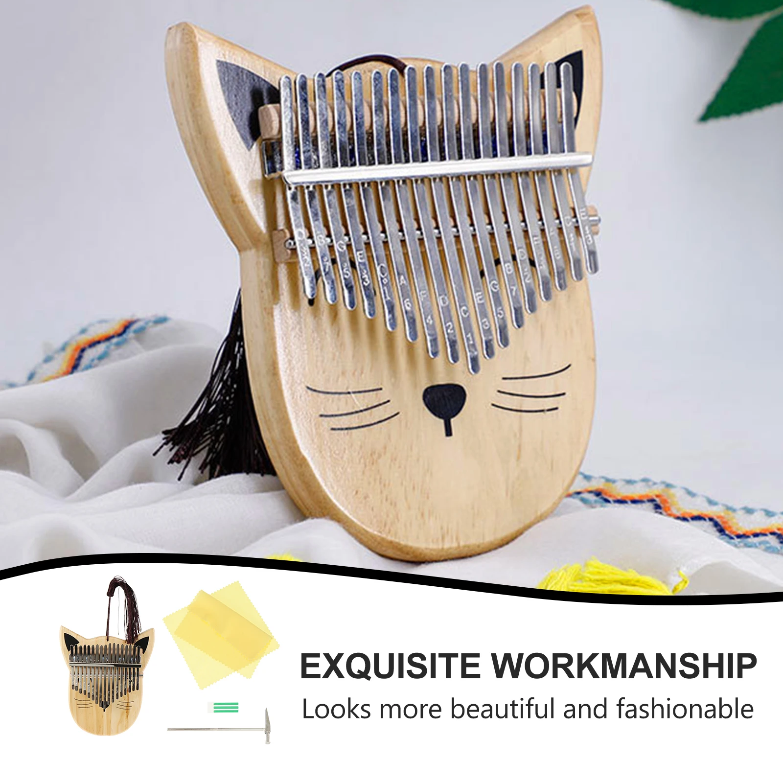 Thumb Piano Set Crystal Wood 17 Keys Finger Baby Toys Mbira Pig Shape Keyboard Kalimba
Thumb Piano Set Crystal Wood 17 Keys Finger Baby Toys Mbira Pig Shape Keyboard Kalimba