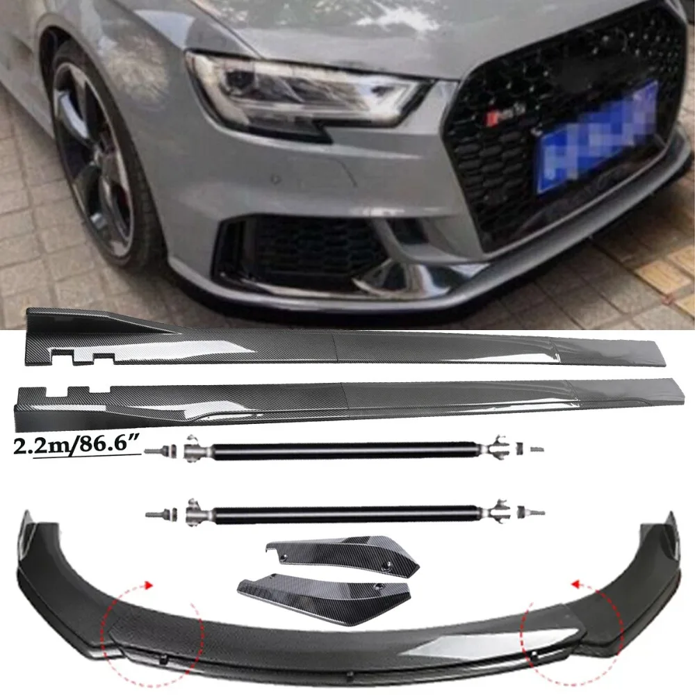 Carbon Fiber Front Bumper Lip Spoiler & Side Skirt For AUDI A3 S3 RS3 Body Kits United States
Carbon Fiber Front Bumper Lip Spoiler & Side Skirt For AUDI A3 S3 RS3 Body Kits United States
