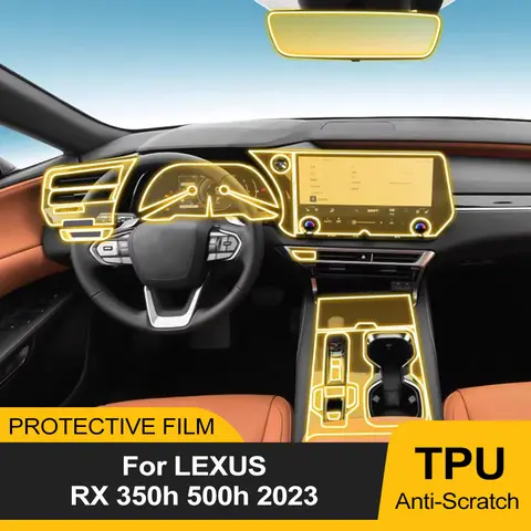 Film de protection intérieur en TPU pour Lexus RX 350h 500h 2023 2025, film anti-rayures pour écran de navigation, autocollant PPF pré-découpé, accessoires
