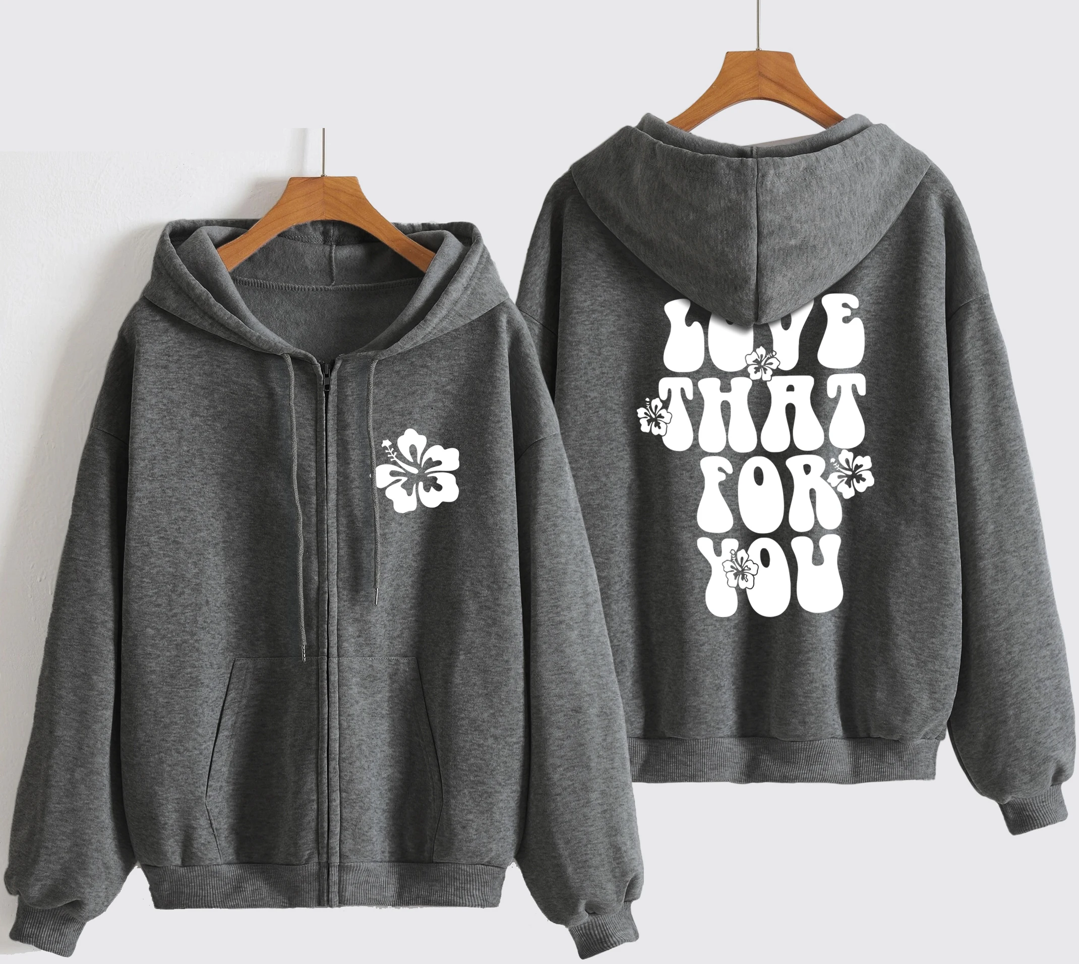 Art Love That For You Letter Printing Woman Zipper Hoodie Autumn Fleece Clothes Casual Comfortable Hoody Oversized Sportswear
Art Love That For You Letter Printing Woman Zipper Hoodie Autumn Fleece Clothes Casual Comfortable Hoody Oversized Sportswear