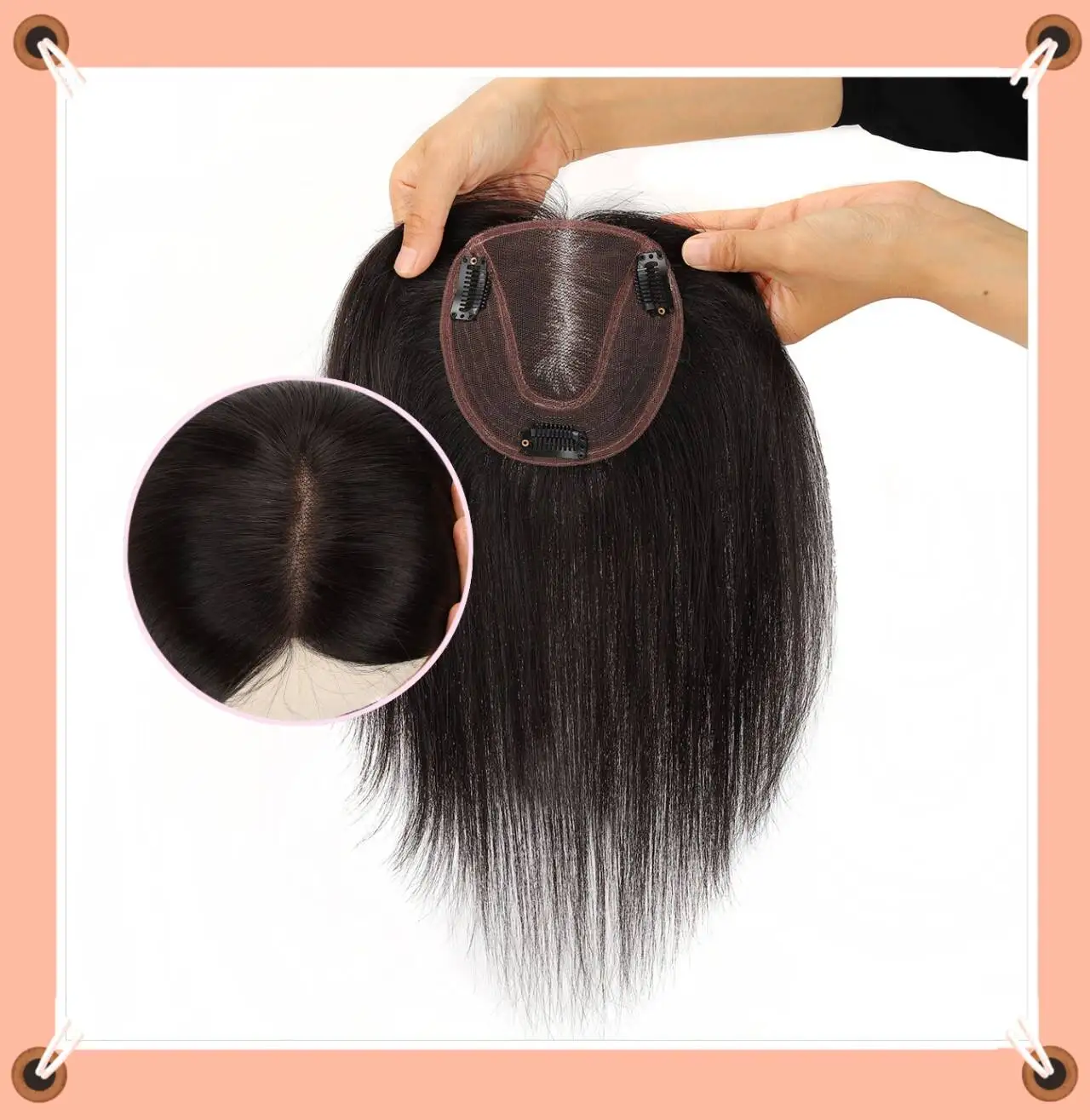 TUW07 Human Hair Piece for Women Remy Human Hair for Thinning Hair Lace Topper Hair Toppers for Women Lightweight Natural Hair
TUW07 Human Hair Piece for Women Remy Human Hair for Thinning Hair Lace Topper Hair Toppers for Women Lightweight Natural Hair