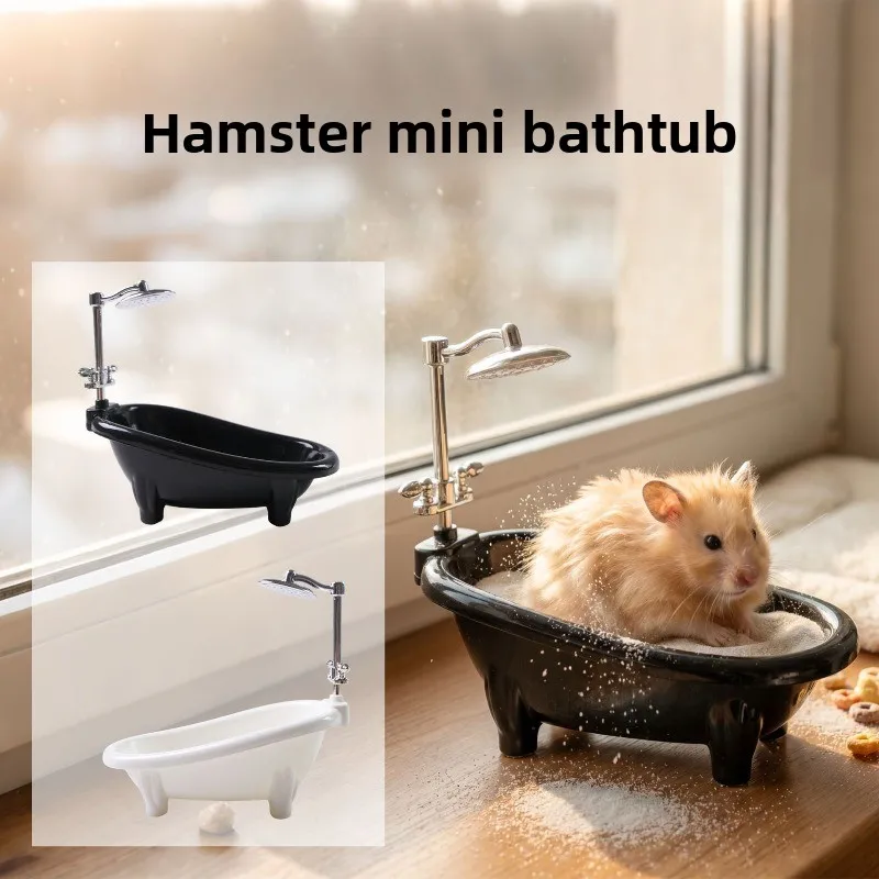 Hamster Sand Bath Bathtub, Acrylic Shower Room with Spray for Small Animal Habitat Decor
Hamster Sand Bath Bathtub, Acrylic Shower Room with Spray for Small Animal Habitat Decor