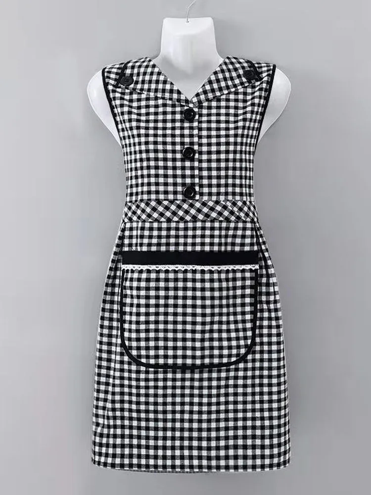Korean Sle Faionable Turn-down Collar Apron Kitchen Dust-proof And Wear-resistant Workwear Breathable Women's Vest
Korean Sle Faionable Turn-down Collar Apron Kitchen Dust-proof And Wear-resistant Workwear Breathable Women's Vest