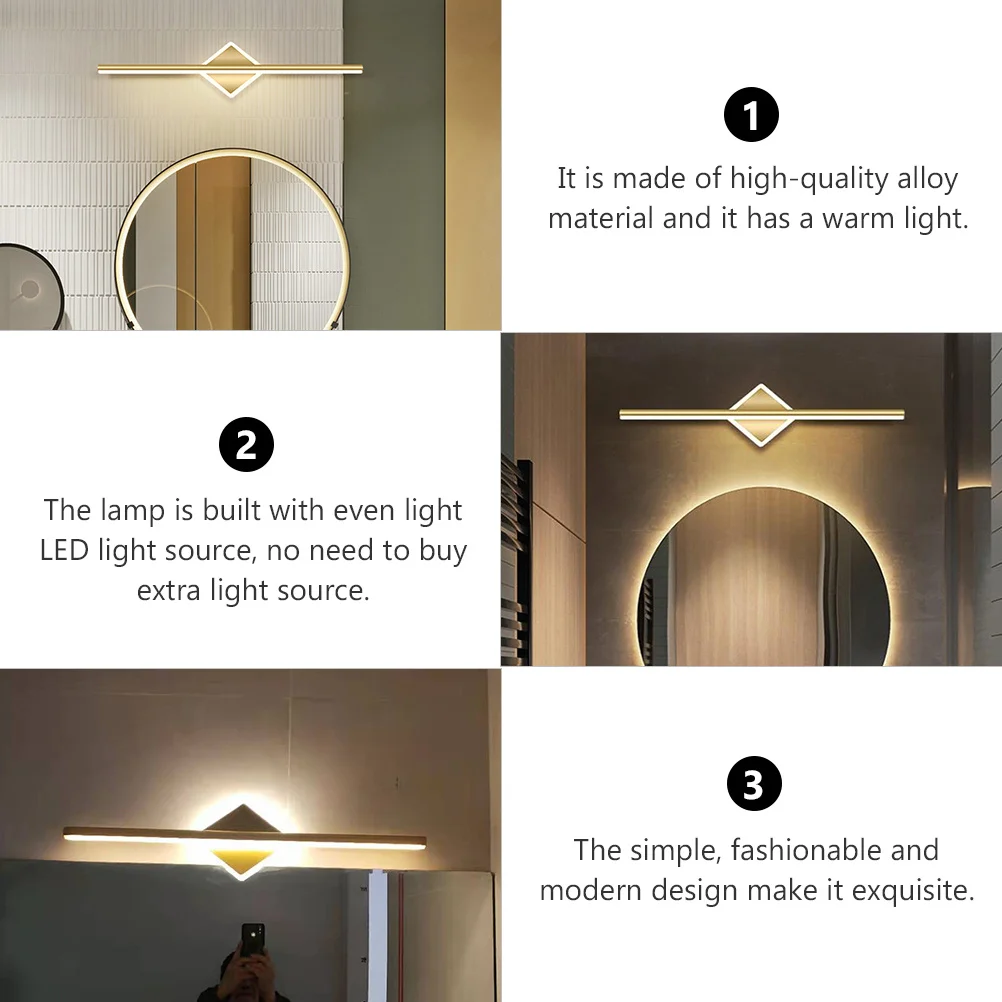 Simple LED Mirror Front Light Warm Light Creative Bathroom Lamps Makeup Mirror Wall Lights Vanity Indoor Wall Lamp
Simple LED Mirror Front Light Warm Light Creative Bathroom Lamps Makeup Mirror Wall Lights Vanity Indoor Wall Lamp