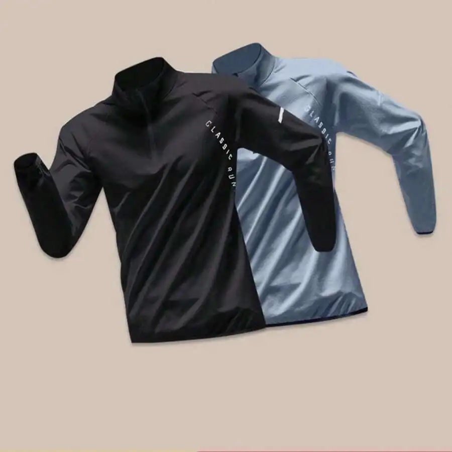 Mens Long Sleeve Half-Zip Running Shirt Quick Dry Breathable Stretch Athletic Top For Outdoor Fitness Cycling Hiking
Mens Long Sleeve Half-Zip Running Shirt Quick Dry Breathable Stretch Athletic Top For Outdoor Fitness Cycling Hiking