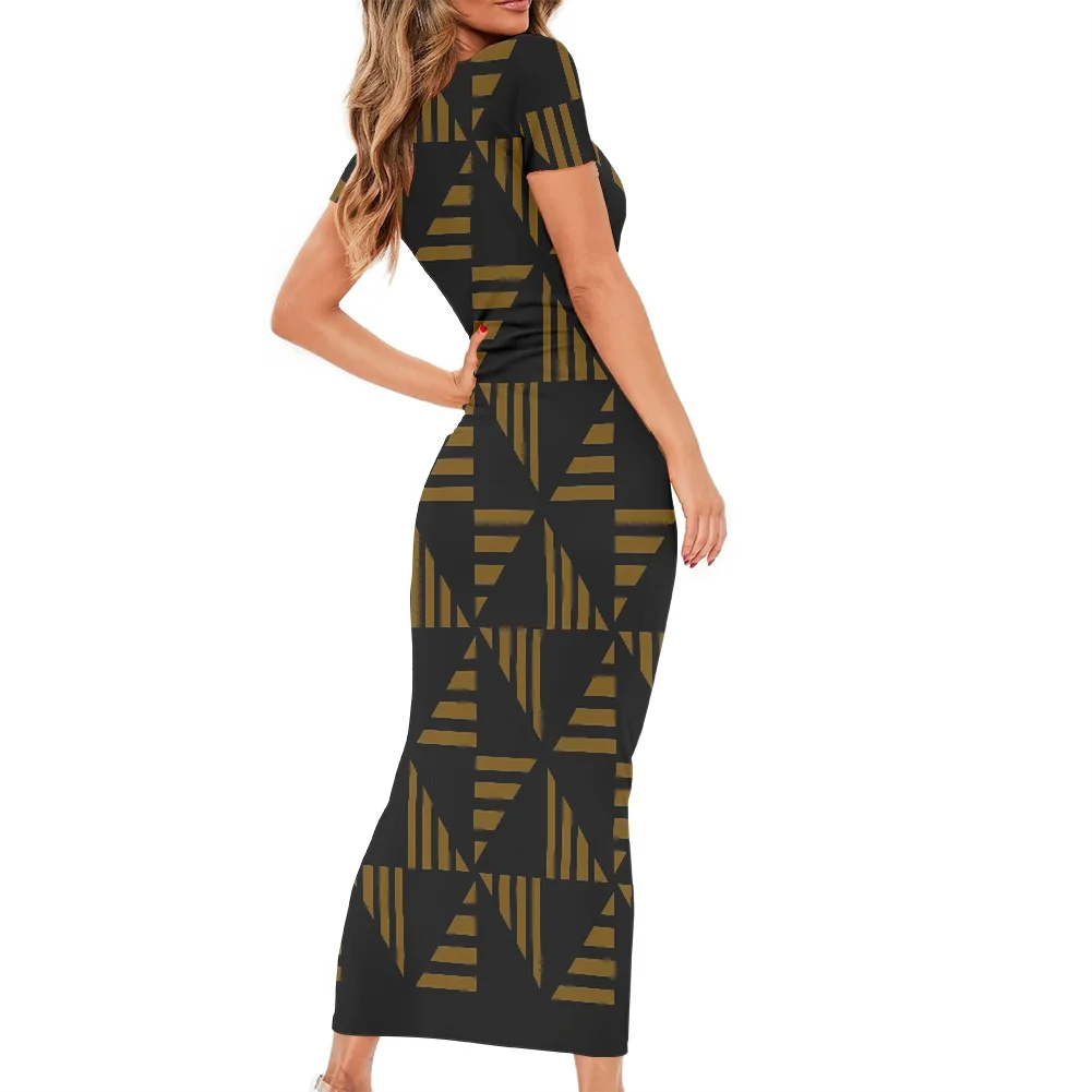 Solid Color Dress Round Neck Short Sleeves Women Dresses Yellow Stripe Printing Design Girl Night Club Wear Clothes
Solid Color Dress Round Neck Short Sleeves Women Dresses Yellow Stripe Printing Design Girl Night Club Wear Clothes