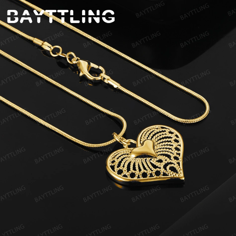 925 Sterling Silver 18K Gold 16-30 Inch Delicate Heart Pendant Necklace Wedding Party Gift Jewelry
925 Sterling Silver 18K Gold 16-30 Inch Delicate Heart Pendant Necklace Wedding Party Gift Jewelry