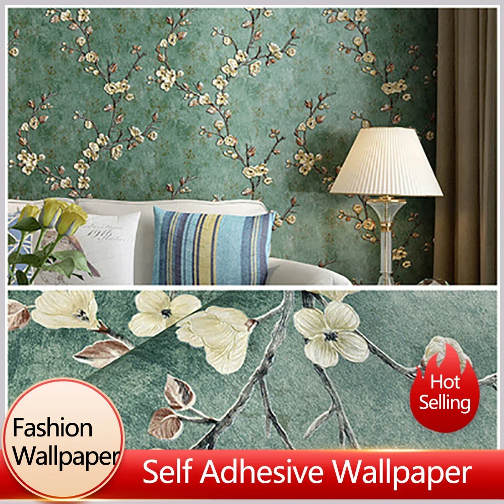 Retro Plum Blossom AB with Self Adhesive Wallpaper Bedroom Living Room Restaurant Home Decoration Wallpaper Self Adhesive
Retro Plum Blossom AB with Self Adhesive Wallpaper Bedroom Living Room Restaurant Home Decoration Wallpaper Self Adhesive