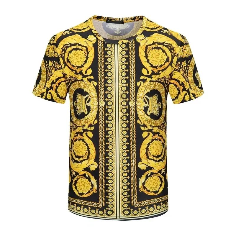 Men's and Women's Summer T-shirts 3D Printed Baroque Royal Luxury Small Floral Round Neck Short Sleeve Loose Oversized Nice Top
Men's and Women's Summer T-shirts 3D Printed Baroque Royal Luxury Small Floral Round Neck Short Sleeve Loose Oversized Nice Top