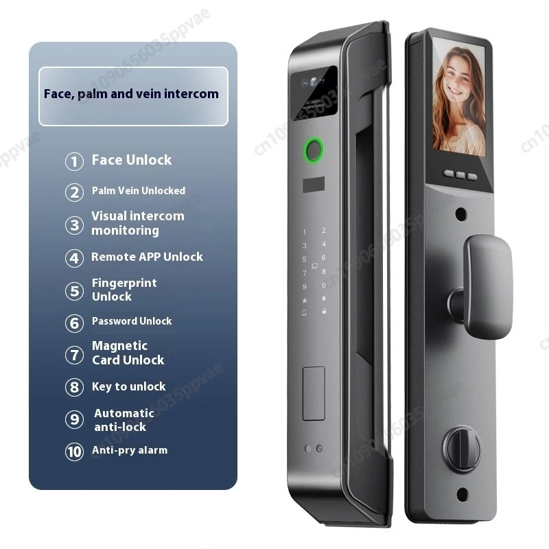 3D Face Recognition Anti-pry And Anti-crack Smart Door Lock Fully Automatic Password Fingerprint Lock Intercom Smart Door Lock
3D Face Recognition Anti-pry And Anti-crack Smart Door Lock Fully Automatic Password Fingerprint Lock Intercom Smart Door Lock