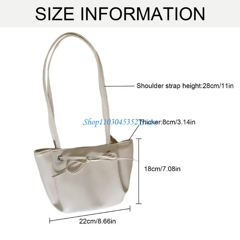 A3PE Women Solid Color Armpit Bag Handbag PU Leather Shoulder Bag Bowknot Bucket Bag
A3PE Women Solid Color Armpit Bag Handbag PU Leather Shoulder Bag Bowknot Bucket Bag
