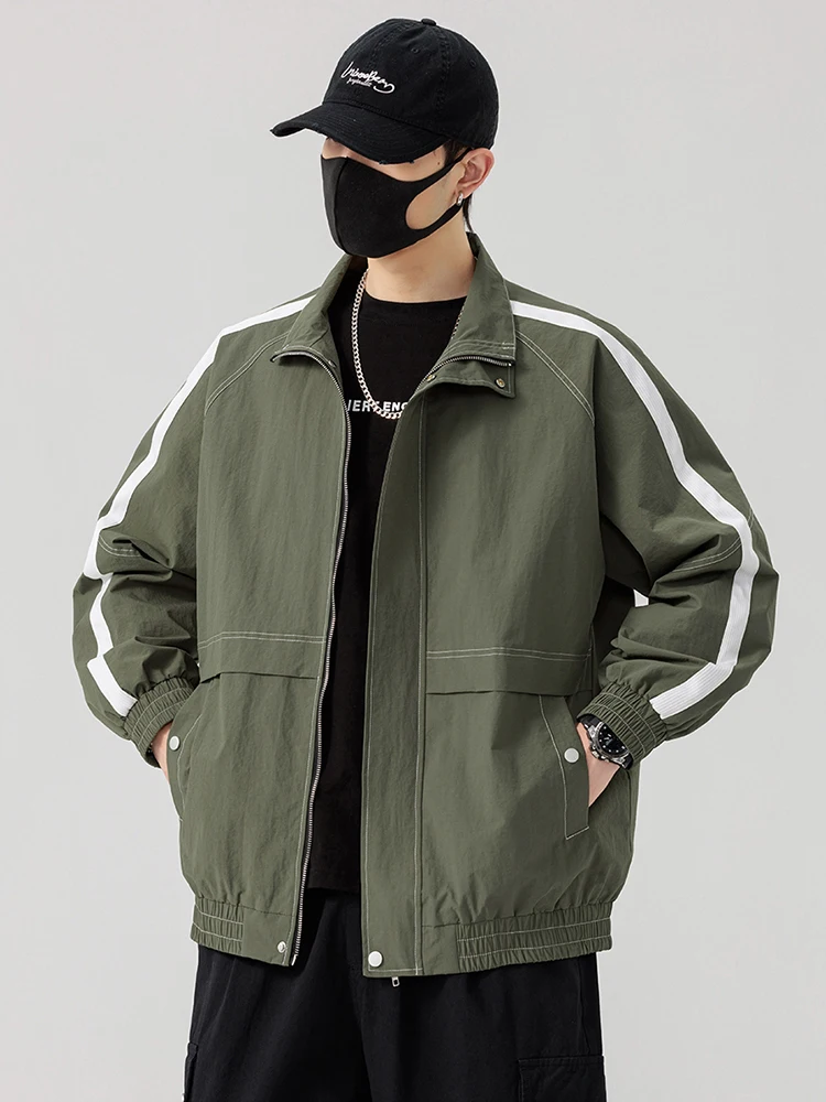 Korean Style Men's Jackets 2025 Spring Summer Fashion Stand Collar Windbreaker Coat Plus Size Loose Casual Jackets 6XL 7XL 8XL
Korean Style Men's Jackets 2025 Spring Summer Fashion Stand Collar Windbreaker Coat Plus Size Loose Casual Jackets 6XL 7XL 8XL