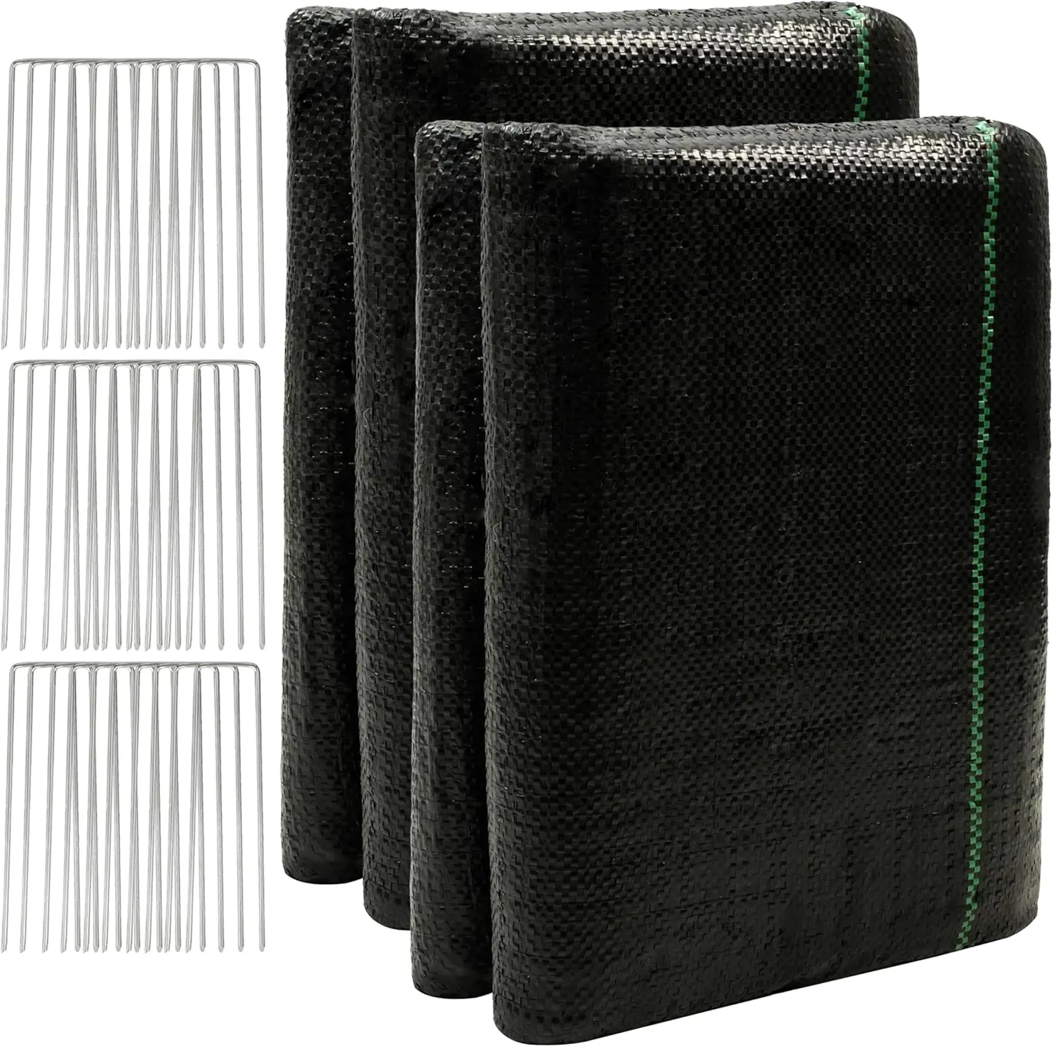 Weed Barrier Landscape Landscape with 30 U-Shaped Stakes,3.2oz Weed Barrier Heavy Duty for Garden Beds, Underlayme
Weed Barrier Landscape Landscape with 30 U-Shaped Stakes,3.2oz Weed Barrier Heavy Duty for Garden Beds, Underlayme