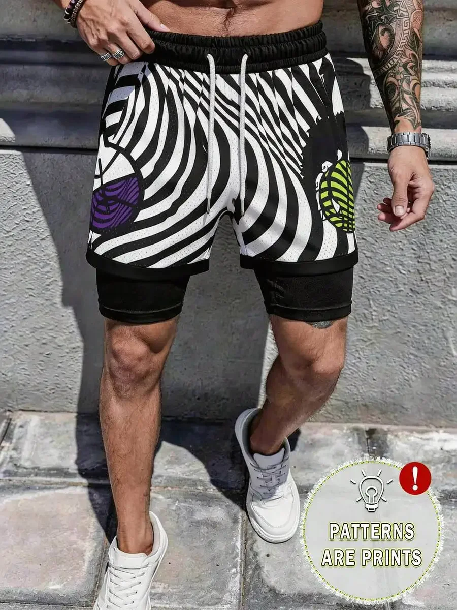 Mens Digitally Printed Double Layer Shorts Casual Sporty Streetwear Summer
Mens Digitally Printed Double Layer Shorts Casual Sporty Streetwear Summer