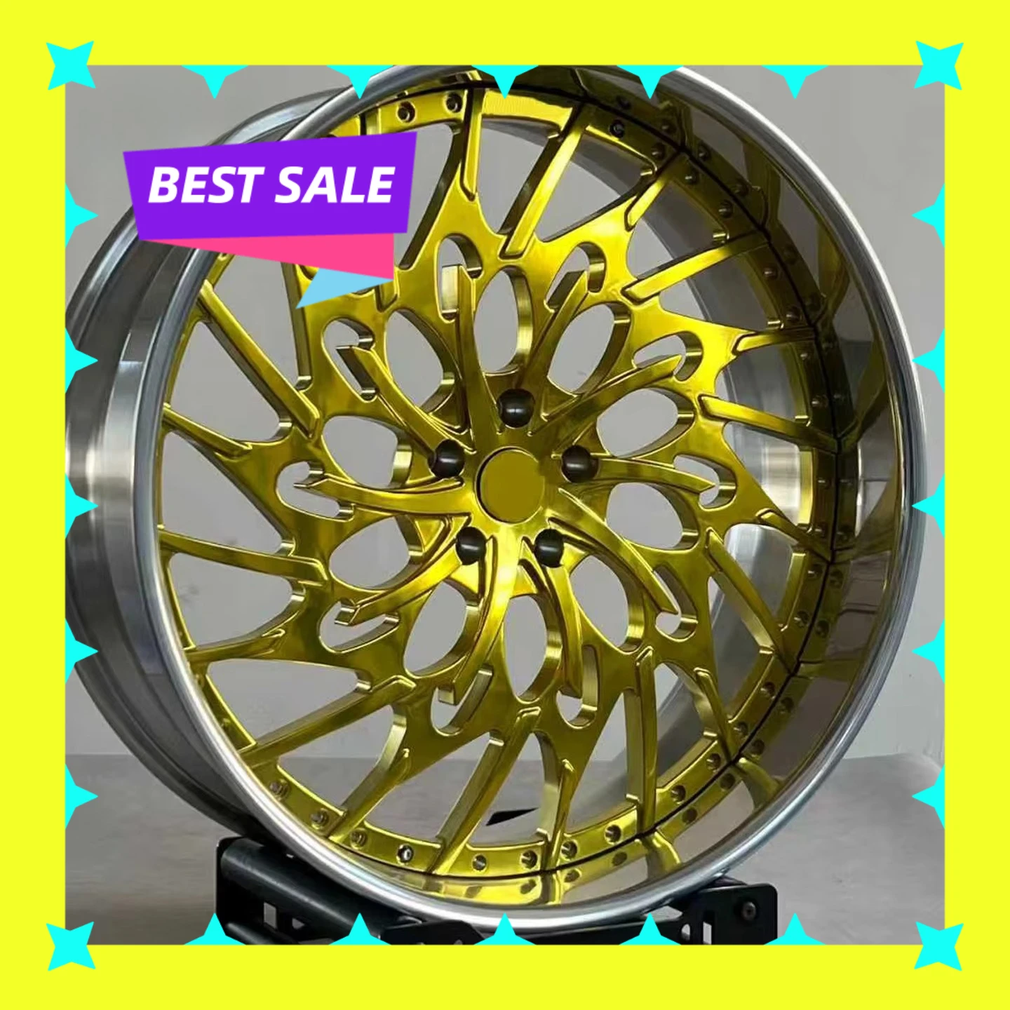 Hot-selling Golden 17-26 Inch 5x112 5x120 5x114.3 Lowrider Deep Concave Off-Road Performance Alloy Rims for Cadillac BMW Lexus T
Hot-selling Golden 17-26 Inch 5x112 5x120 5x114.3 Lowrider Deep Concave Off-Road Performance Alloy Rims for Cadillac BMW Lexus T