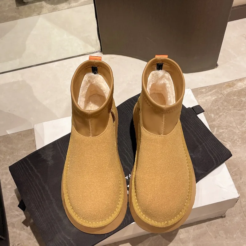 2024 New Winter Women's Short Plush Warm Snow Boots Suede Casual Fur Chelsea Ankle Boots Flat Thick-soled Women's Shoes
2024 New Winter Women's Short Plush Warm Snow Boots Suede Casual Fur Chelsea Ankle Boots Flat Thick-soled Women's Shoes