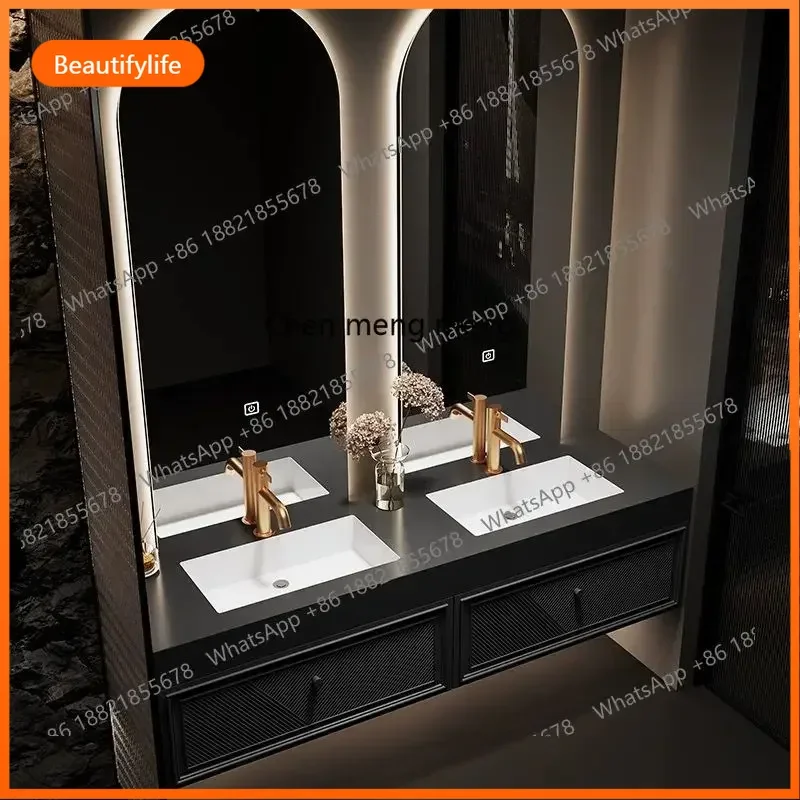 10 otel light luxury double basin bathroom cabinet combination rock slab bathroom washbasin toilet washbasin
10 otel light luxury double basin bathroom cabinet combination rock slab bathroom washbasin toilet washbasin