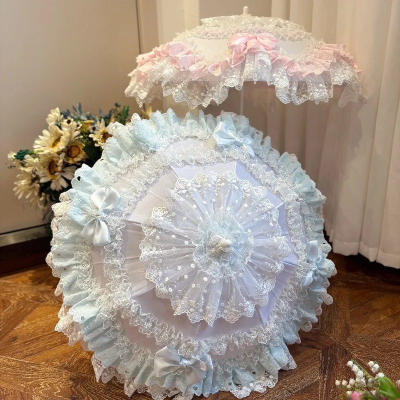 Cute Sweet Lolita Parasol Pink Blue White Styling Accessory For Tea Party Photo Shooting
Cute Sweet Lolita Parasol Pink Blue White Styling Accessory For Tea Party Photo Shooting