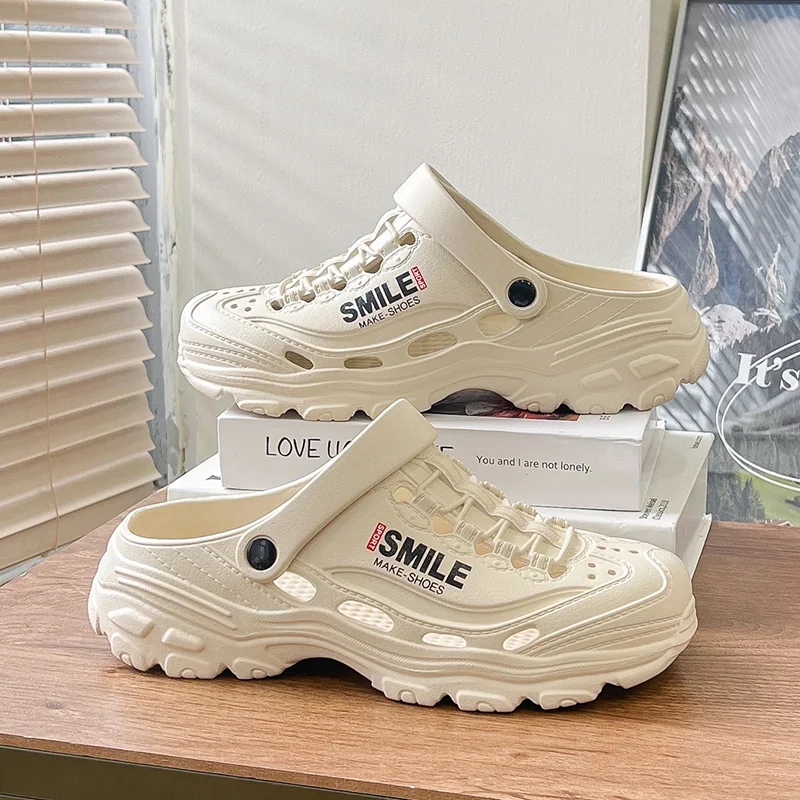 Design Men's Outdoor Sandals Comfortable Clogs Beach Slippers Slides For Men Casual Shoes Garden Water Shoes Male Beach Slipper
Design Men's Outdoor Sandals Comfortable Clogs Beach Slippers Slides For Men Casual Shoes Garden Water Shoes Male Beach Slipper