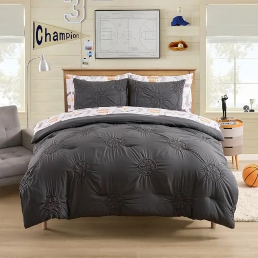 Comforter Set Size Bed in a Bag with Sheets Pillowcases and Shams Soft Stylish Sports Bedding All Season Boys Bed Set
Comforter Set Size Bed in a Bag with Sheets Pillowcases and Shams Soft Stylish Sports Bedding All Season Boys Bed Set