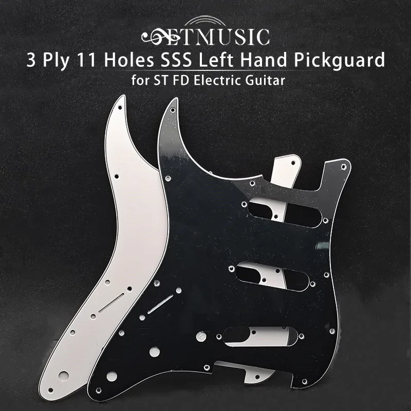 Left Hand Multicolor 3 Ply 11 Holes SSS Guitar Pickguard Anti-Scratch Plate for ST FD Electric Guitar
Left Hand Multicolor 3 Ply 11 Holes SSS Guitar Pickguard Anti-Scratch Plate for ST FD Electric Guitar