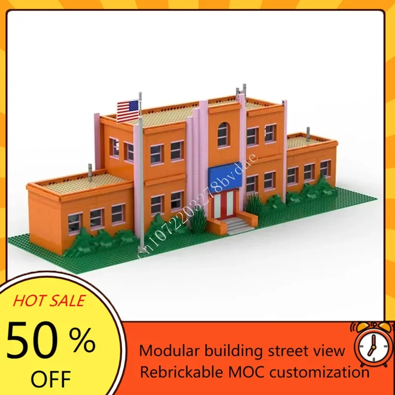 3692 шт. Springfield для начальной школы, модульная MOC, креативная модель с видом на улицу, строительные блоки, архитектура, сделай сам, сборка, игрушки, подарки
3692 шт. Springfield для начальной школы, модульная MOC, креативная модель с видом на улицу, строительные блоки, архитектура, сделай сам, сборка, игрушки, подарки