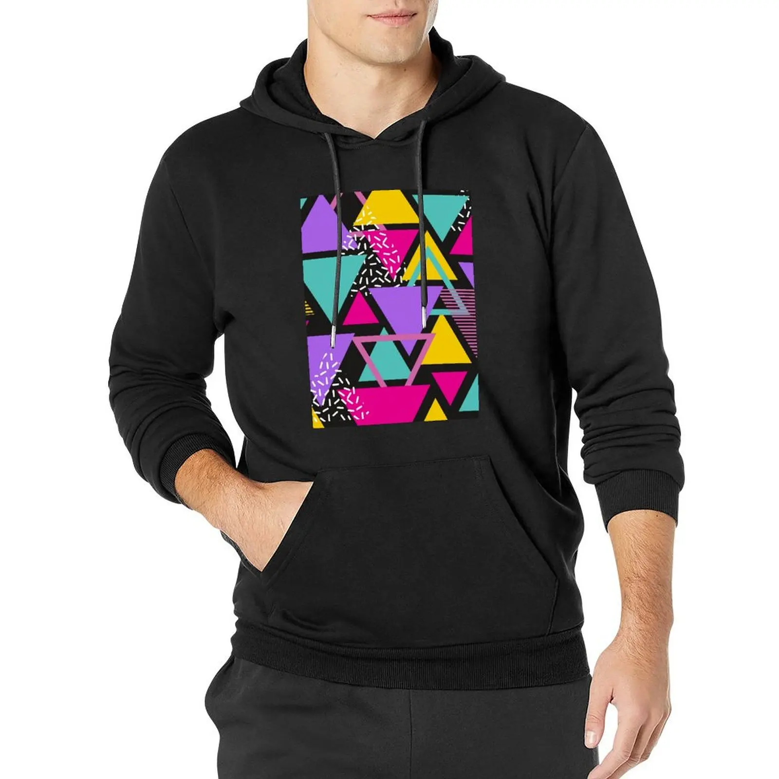 Memphis Triangles Pullover Hoodie streetwear men clothes for men hoodies for men high quality
Memphis Triangles Pullover Hoodie streetwear men clothes for men hoodies for men high quality