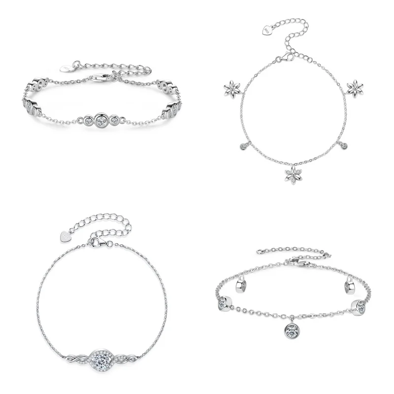 IOGOU D Color Moissanite Diamond Bracelet Engagement Wedding Fine Jewelry Real 925 Silver Multi-style Charms Bracelets for Women
IOGOU D Color Moissanite Diamond Bracelet Engagement Wedding Fine Jewelry Real 925 Silver Multi-style Charms Bracelets for Women