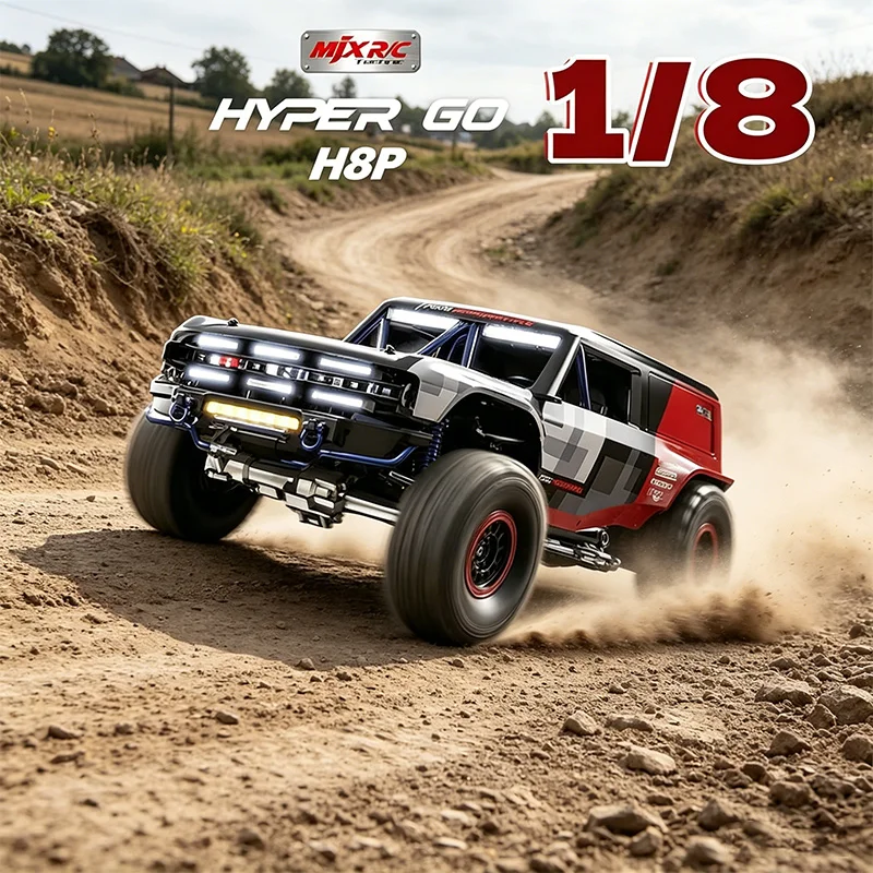 MJX H8P 1/8 High-End Simulation Remote Control Electric 4WD Brushless Rc Climbing Car Off-Road Vehicle PC Car Shell RTR