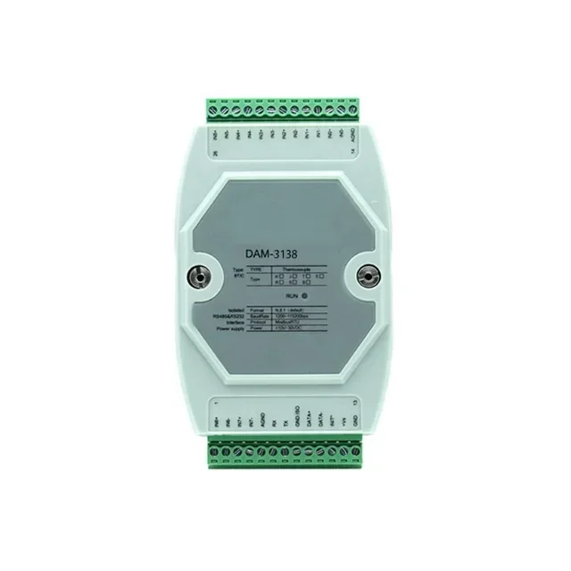 8-way thermo-couple default K-type 4-layer board isolation design Can connect to Five Linked Clouds DAM-3138
8-way thermo-couple default K-type 4-layer board isolation design Can connect to Five Linked Clouds DAM-3138