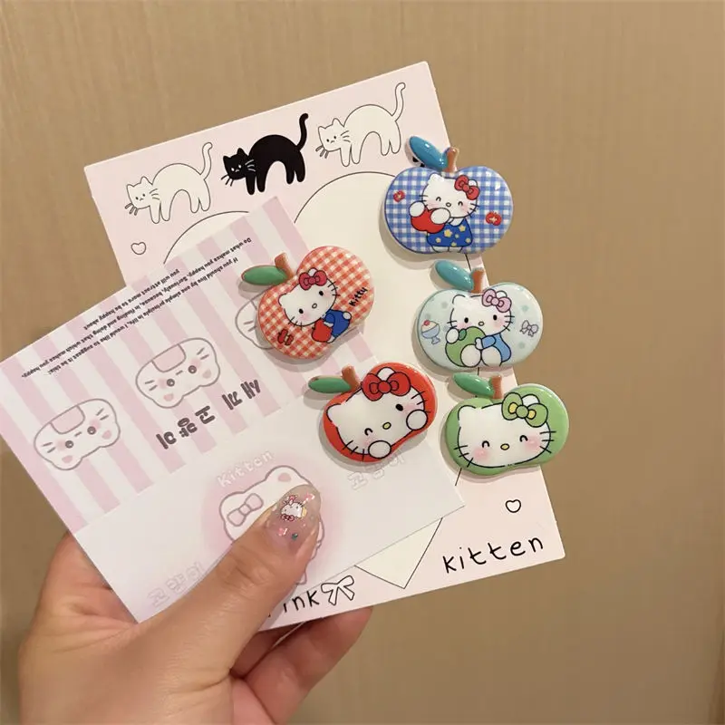 5pcs Sweet Hello Kitty Anime Kawaii Sanrio Ins Fashion Headwear Clip New Cute Cartoon Kt Cat Hairpin Pendant Gifts for Kids
5pcs Sweet Hello Kitty Anime Kawaii Sanrio Ins Fashion Headwear Clip New Cute Cartoon Kt Cat Hairpin Pendant Gifts for Kids