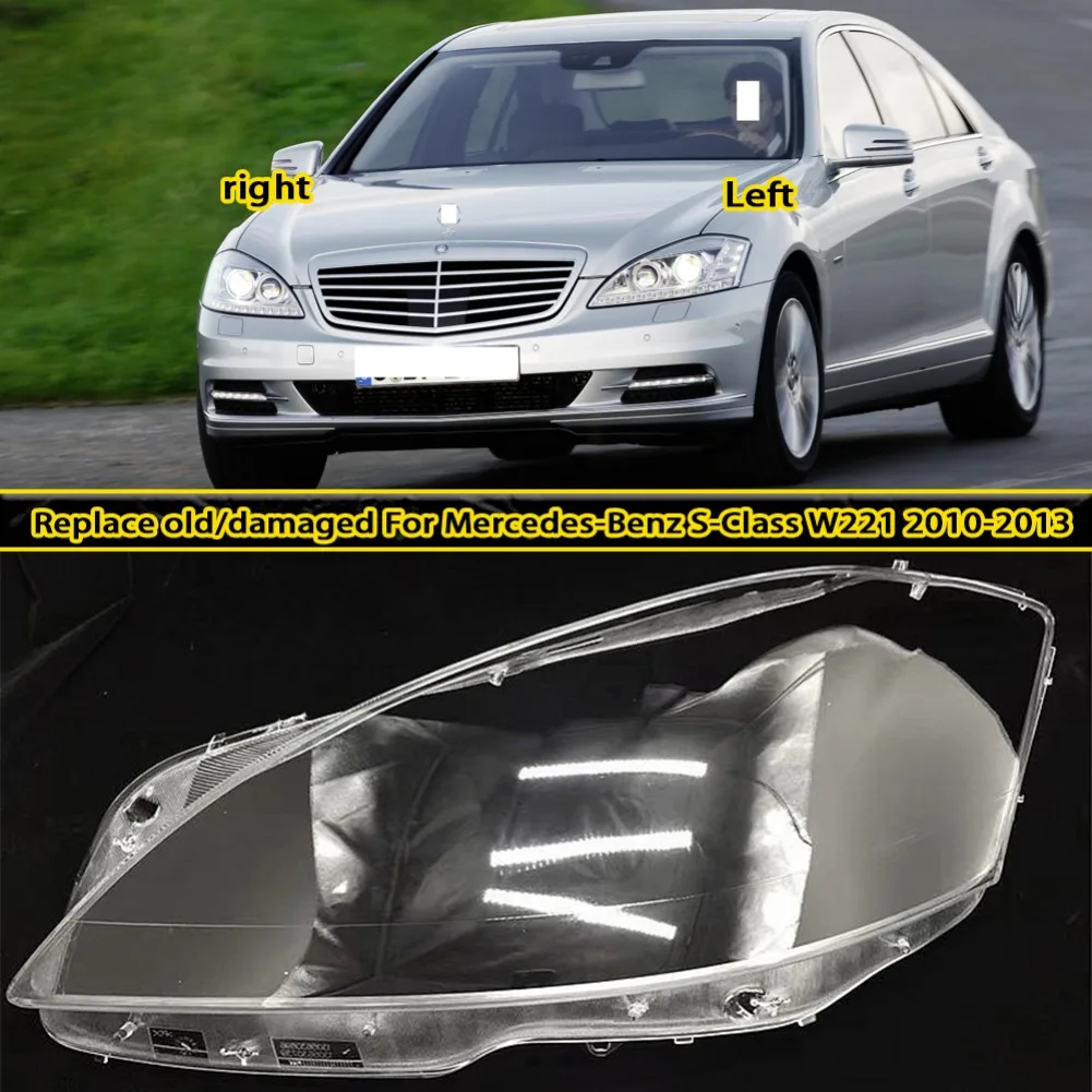 Крышка фары для Mercedes-Benz S-Class W221 2010 2011 2012, прозрачная линза фары из плексигласа, замена оригинального абажура
Крышка фары для Mercedes-Benz S-Class W221 2010 2011 2012, прозрачная линза фары из плексигласа, замена оригинального абажура