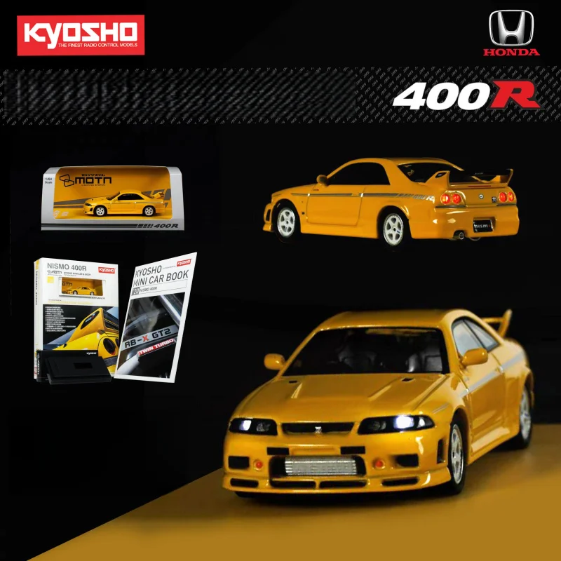 KYOSHO 1:64 Nismo400R LED Headlights Book - Car Simulation Alloy Car Model, Boys' Gift Toy, Adult Collection Decoration Piece.
KYOSHO 1:64 Nismo400R LED Headlights Book - Car Simulation Alloy Car Model, Boys' Gift Toy, Adult Collection Decoration Piece.