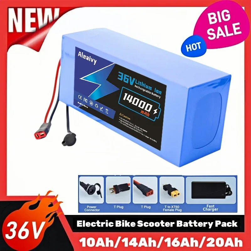 36V Electric Scooter Battery Pack 10S5P 14AH 350W 500W 750W 1000W 18650 Cell Lithium Pack For E Bike Bicycle Electric Scooter
36V Electric Scooter Battery Pack 10S5P 14AH 350W 500W 750W 1000W 18650 Cell Lithium Pack For E Bike Bicycle Electric Scooter