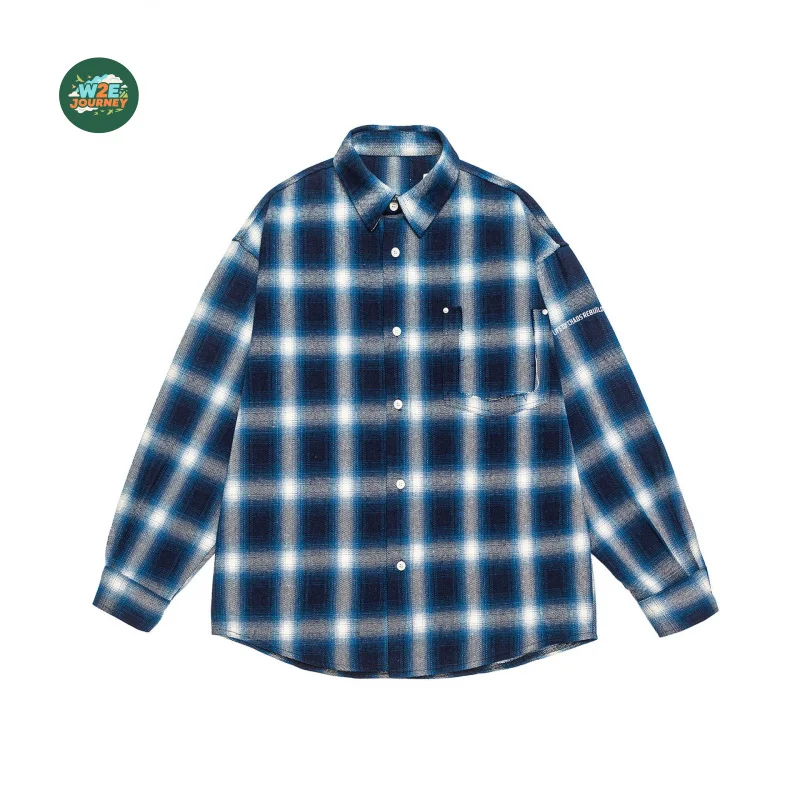 W2EJOURNEY Top Quality EU US Size Luxury Casual Plaid Long Sleeve Shirt Plus Size Autumn Chest Pocket Shirt For Men Women
W2EJOURNEY Top Quality EU US Size Luxury Casual Plaid Long Sleeve Shirt Plus Size Autumn Chest Pocket Shirt For Men Women