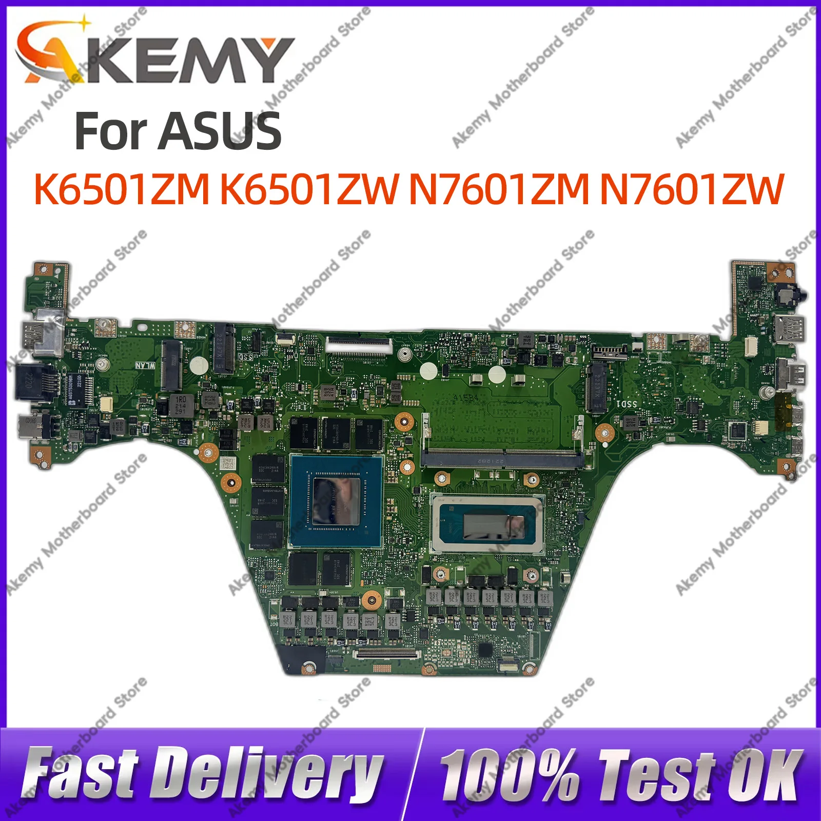 For ASUS Vivobook Pro K6501ZM Notebook Motherboard K6501 K6501Z K6501ZW N7601ZM N7601ZW i5 i7 12th Gen 8G/16G RTX3060
For ASUS Vivobook Pro K6501ZM Notebook Motherboard K6501 K6501Z K6501ZW N7601ZM N7601ZW i5 i7 12th Gen 8G/16G RTX3060