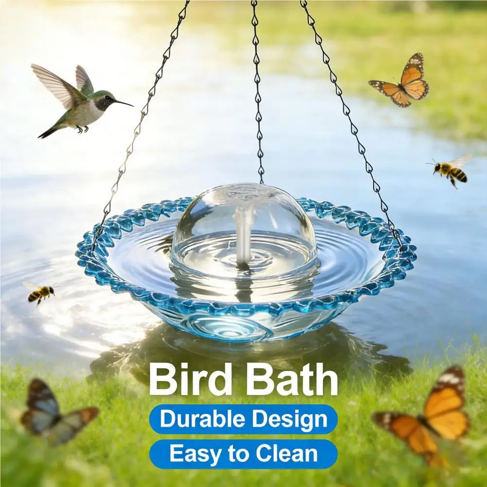Outdoor Detachable Bird Feeder & Bath - Hanging Garden Decor with Hook for Wild Birds, Waterproof Tray & Splash-Proof Basin
Outdoor Detachable Bird Feeder & Bath - Hanging Garden Decor with Hook for Wild Birds, Waterproof Tray & Splash-Proof Basin