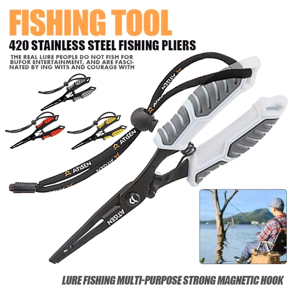 High-Strength Fishing Pliers Anti-Slip Handle Woven Scissors Hook Remover Line Cutter Corrosion-Resistant
High-Strength Fishing Pliers Anti-Slip Handle Woven Scissors Hook Remover Line Cutter Corrosion-Resistant