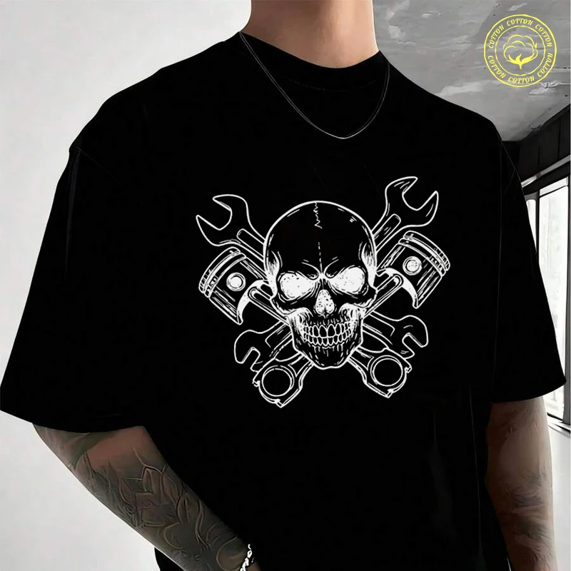 Men's Moto T-Shirt Engine Repair Motorcycle Design Fashion Casual Street Style Suitable For Travel And Sports Tee
Men's Moto T-Shirt Engine Repair Motorcycle Design Fashion Casual Street Style Suitable For Travel And Sports Tee
