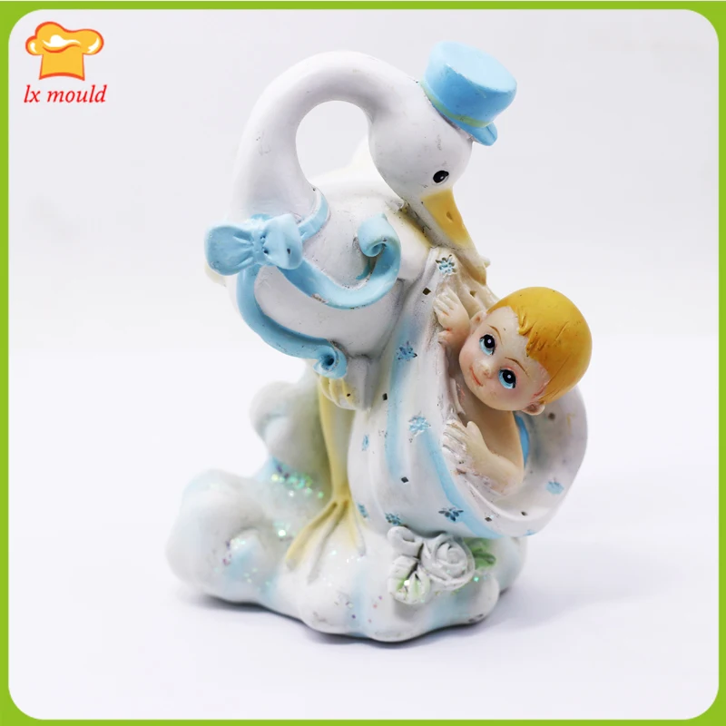 3D Crane & Baby Silicone Molds Birds and Swaddling Babies Cake Decorations Mould Soap Candles Chocolate Baking Tools
3D Crane & Baby Silicone Molds Birds and Swaddling Babies Cake Decorations Mould Soap Candles Chocolate Baking Tools