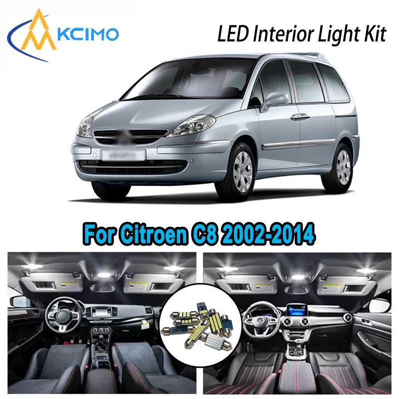For Citroen C8 2002-2014 2003 2004 2005 2006 Premium Bright LED Interior Dome Map Trunk Light Kit Car Led Lamps Canbus No Error
For Citroen C8 2002-2014 2003 2004 2005 2006 Premium Bright LED Interior Dome Map Trunk Light Kit Car Led Lamps Canbus No Error