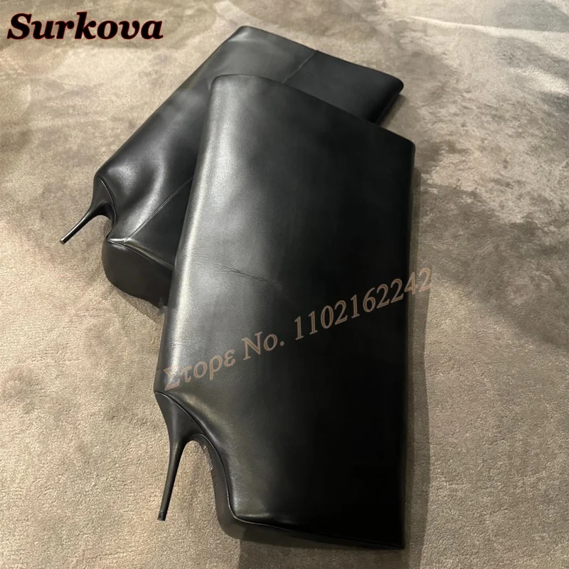 Black Loose Knee-High Boots Pointed Toe Stilettos Winter Slip On Modern Boots Fashion Elegant Party Catwalk Luxury Long Boots
Black Loose Knee-High Boots Pointed Toe Stilettos Winter Slip On Modern Boots Fashion Elegant Party Catwalk Luxury Long Boots
