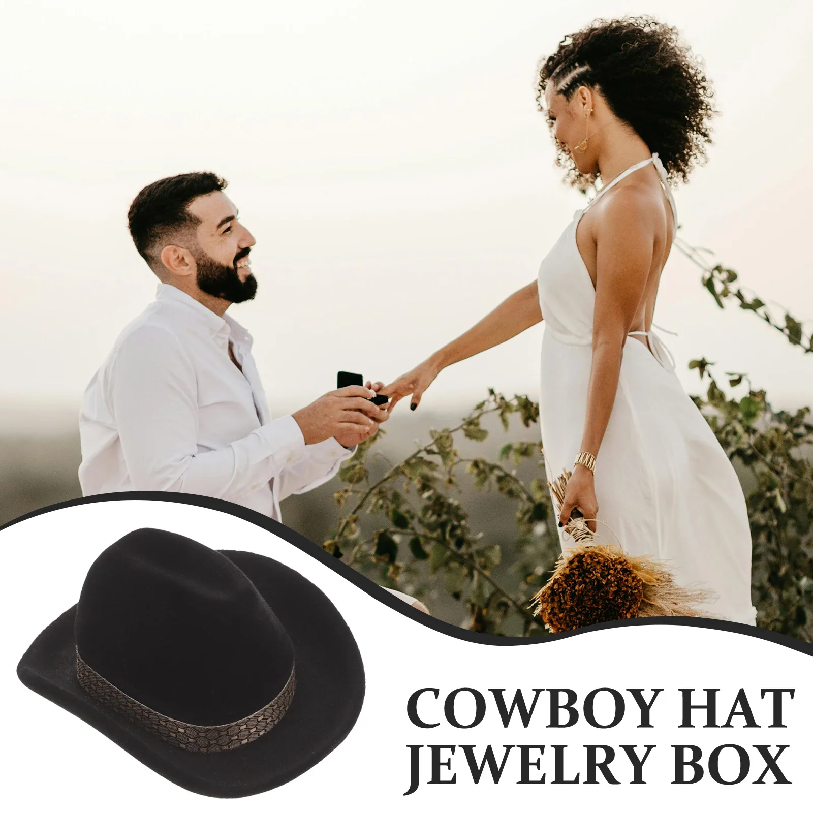 Cowboy Hat Jewelry Box Organizer for Necklaces Earrings Bracelets Western Style Flocked Necklace Case Small Portable Wedding
Cowboy Hat Jewelry Box Organizer for Necklaces Earrings Bracelets Western Style Flocked Necklace Case Small Portable Wedding