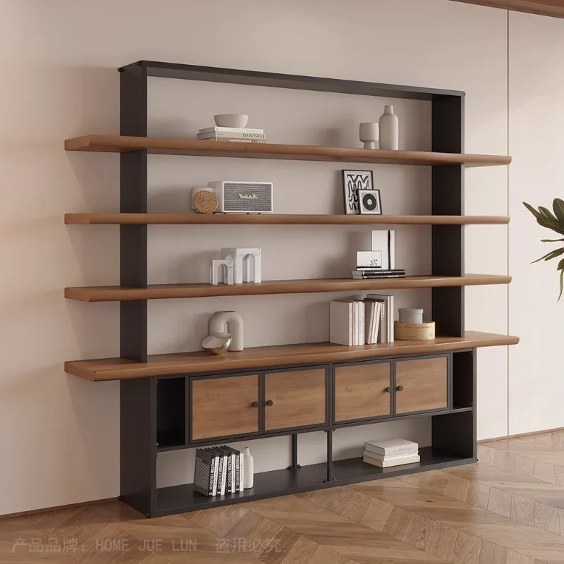 Original solid wood bookshelf floor rack integrated against the wall living room multi-layer storage display rack office display
Original solid wood bookshelf floor rack integrated against the wall living room multi-layer storage display rack office display