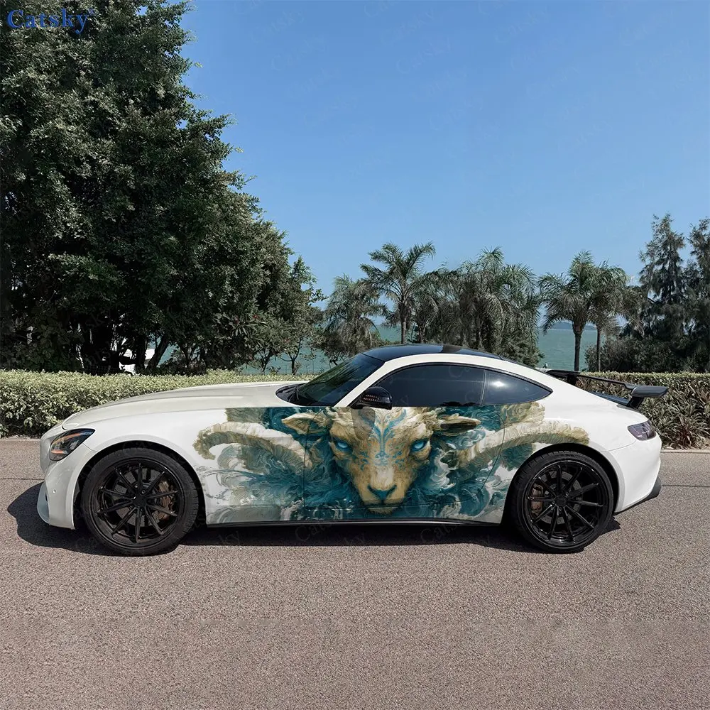 2pcs Blue Ram Auspicious Realm, Durable, Fade-resistant, Enhance Vehicle Aesthetics With Bold Artistic Design Car Vinyl Wraps
2pcs Blue Ram Auspicious Realm, Durable, Fade-resistant, Enhance Vehicle Aesthetics With Bold Artistic Design Car Vinyl Wraps