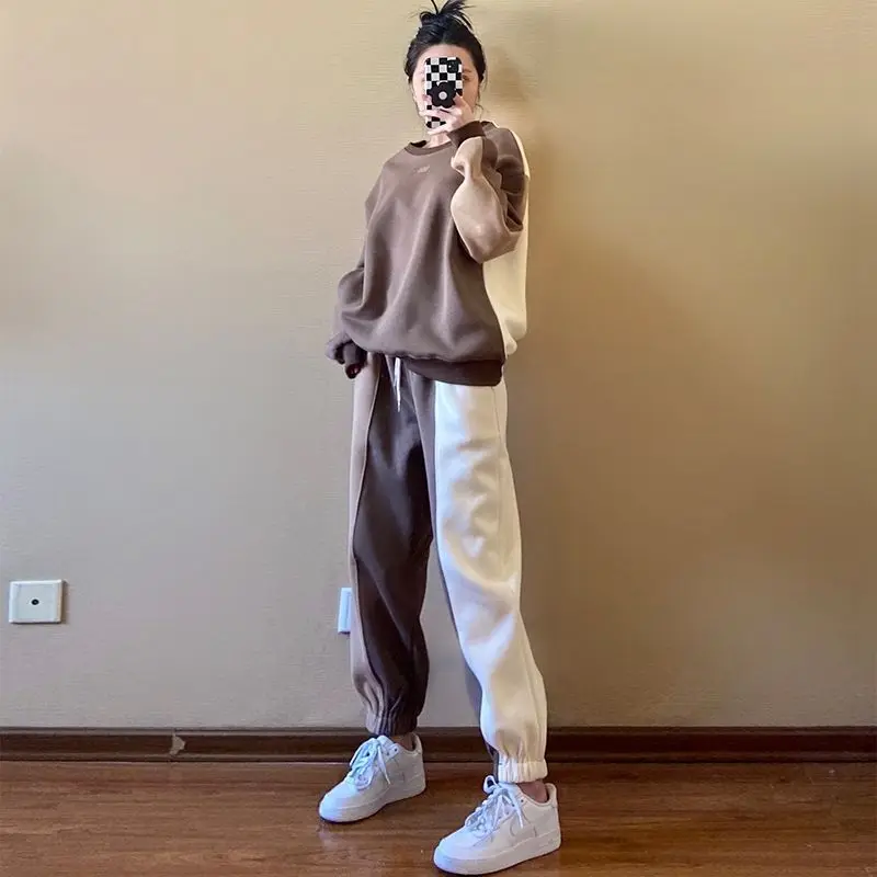 plus Size 300 Pou Splice Color Design Casual Sportswear Set ex Autumn Winter Hoodie Pants Two Piece Set Large Size
plus Size 300 Pou Splice Color Design Casual Sportswear Set ex Autumn Winter Hoodie Pants Two Piece Set Large Size