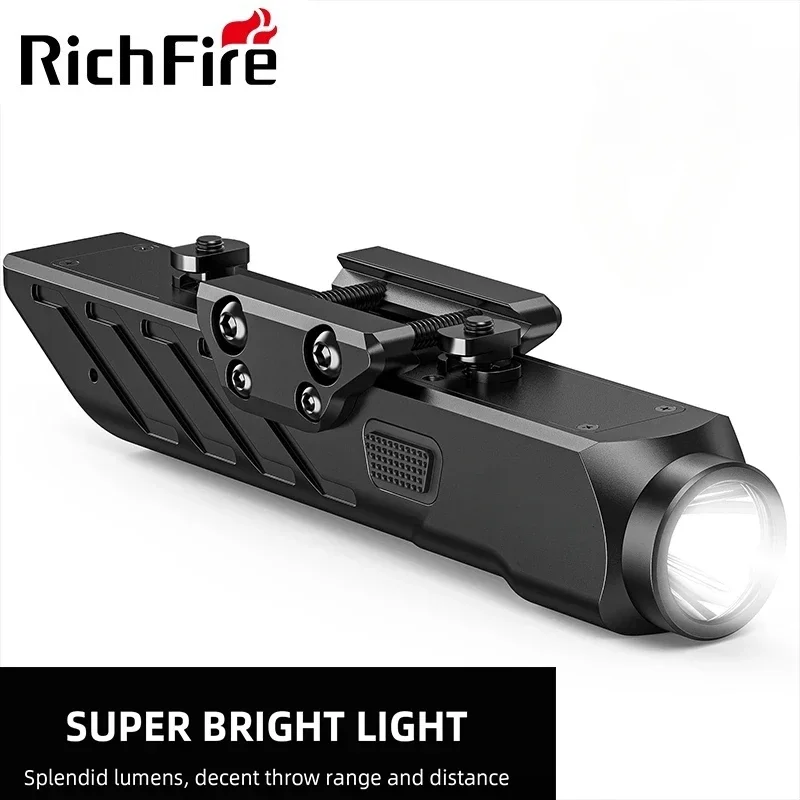 Richfire Tactical Rifle Flashlight 1700 Lumens for Rifle With Strobe Mode Fit M-Rail and Picatinny Rail Magnetic Rechargeable
Richfire Tactical Rifle Flashlight 1700 Lumens for Rifle With Strobe Mode Fit M-Rail and Picatinny Rail Magnetic Rechargeable