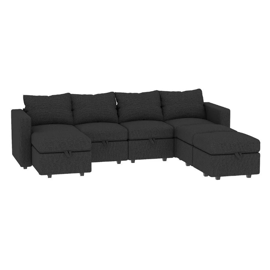 Livelylodge Modern LShaped Modular Sectional Sofa Polyester Upholstery with Sturdy Wooden Frame Comfortable Couch for Living Ro
Livelylodge Modern LShaped Modular Sectional Sofa Polyester Upholstery with Sturdy Wooden Frame Comfortable Couch for Living Ro