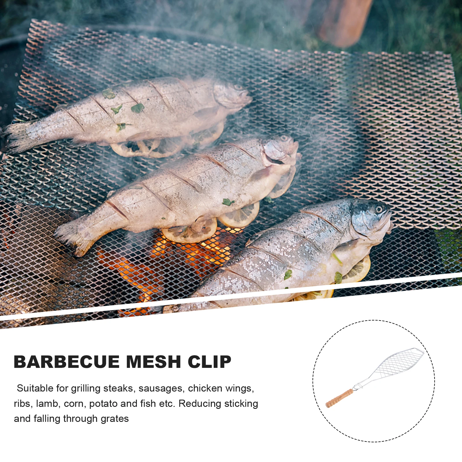 2 Pcs Grills BBQ Tools for Grilling Fish Barbecue Clip Basket Outdoor Net Accessories Man
2 Pcs Grills BBQ Tools for Grilling Fish Barbecue Clip Basket Outdoor Net Accessories Man